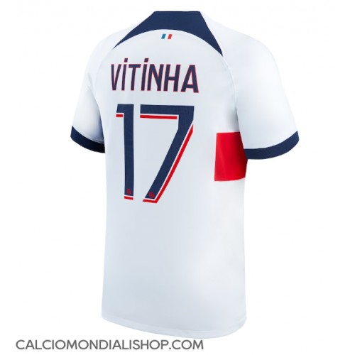 Maglie da calcio Paris Saint-Germain Vitinha Ferreira #17 Seconda Maglia 2023-24 Manica Corta